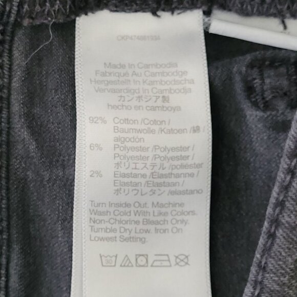 Madewell Skinny Flare Jeans in Black Frost Wash Womens Size 28 - Picture 6 of 8